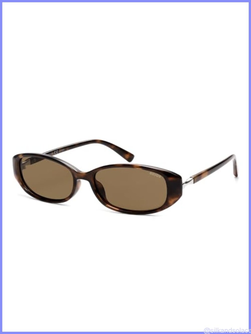 Polarized Retro Oval Sunglasses UV400 Lightweight Narrow Shades